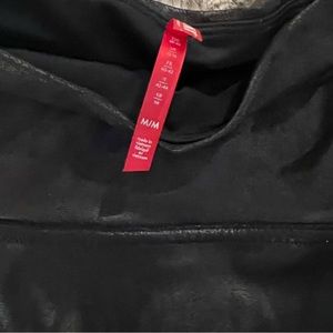 Spanx faux leather moto legging medium 28 length. Worn only a couple times